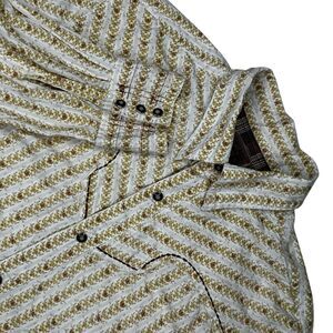 Pearl Snap Button Up Western Rodeo‎ Cowboy Sz Medium Long Sleeve